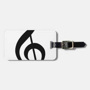 Étiquette À Bagage Symbole de musical de G-Clef de clef triple