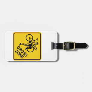 ÉTIQUETTE À BAGAGE SYMBOLE DE ROUTE DE LA ZONE CYCLORIQUE