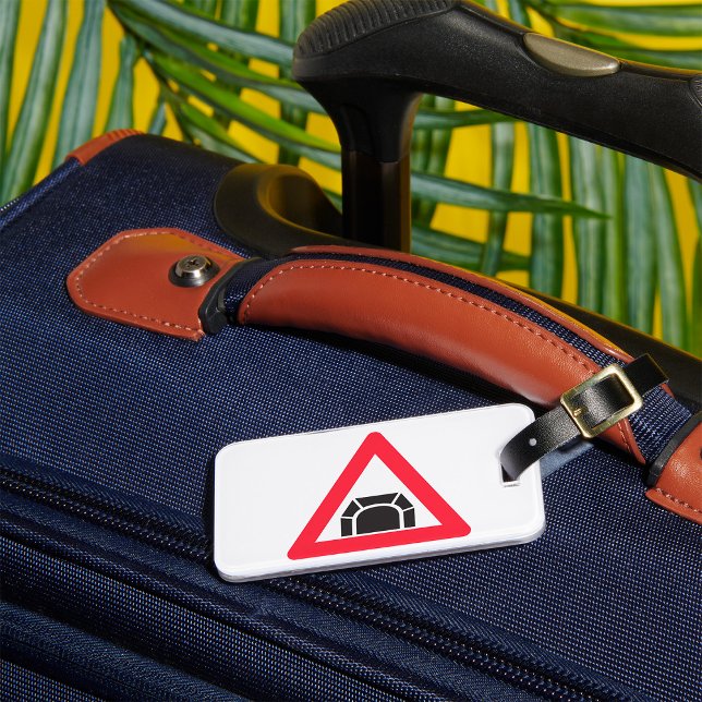 Étiquette À Bagage Symbole de trafic du panneau d'avertissement du tu (Créateur téléchargé)