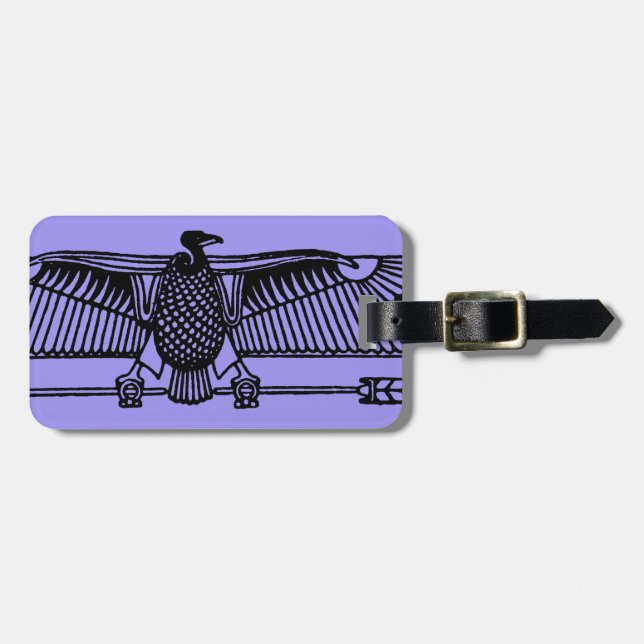 Étiquette À Bagage Symbole égyptien : Vautour (Devant horizontal)