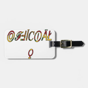 Étiquette À Bagage Symbole féminin inversé "OFFICIAL" Imprimer