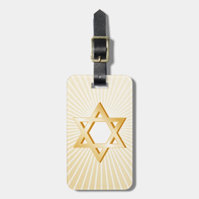 Étiquette À Bagage Symbole judaïsme (Devant Vertical)