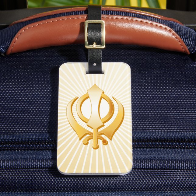 Étiquette À Bagage Symbole sikh (Insitu Rectoal 2)