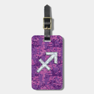 Étiquette À Bagage Symbole zodiaque Sagittarius Camouflage numérique 