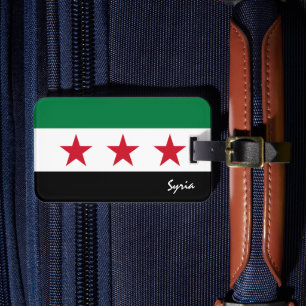 Étiquette À Bagage Syrie Bagages Tags, Drapeau syrien patriotique