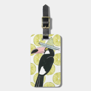 Étiquette À Bagage Taco à propos d'amour Toucan Sombrero