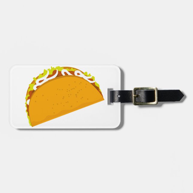 Étiquette À Bagage Taco délicieux (Devant horizontal)