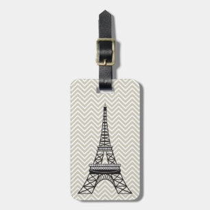 Étiquette À Bagage Tag bagage Tour Eiffel Chic personnalisé Paris