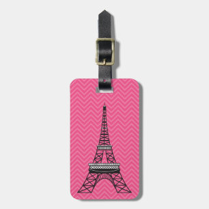 Étiquette À Bagage Tag bagage Tour Eiffel Chic personnalisé Paris