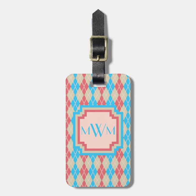 Étiquette À Bagage Tag de bagage au Jacquard de plage (Devant Vertical)