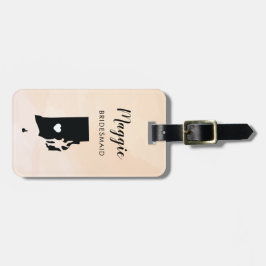 Étiquette À Bagage Tag de bagage Carte de l'île de Rhode, Soirée de m