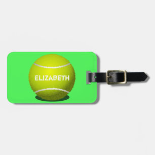 Étiquette À Bagage Tag de bagage de balle personnalisée de tennis