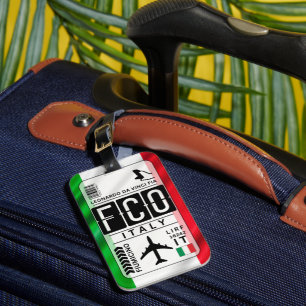 Étiquette À Bagage Tag de bagage de l'aéroport FCO de Rome
