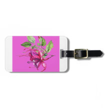 Tag de bagage Fuschia moderne