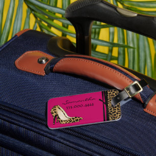 Étiquette À Bagage Tag de bagage personnalisé Jaguar Silettos à la mo