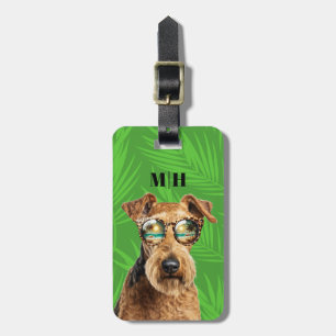 Étiquette À Bagage Tag de bagage pour chien Airedale Terrier
