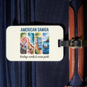 Étiquette À Bagage Tag de bagage Samoa américaines - Vents et océan