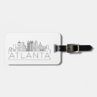 Tag de bagage Skyline Stylisé Atlanta, Géorgie
