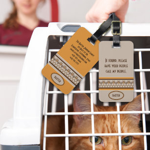 Étiquette À Bagage Tag de porte-animaux de compagnie de conception Kn