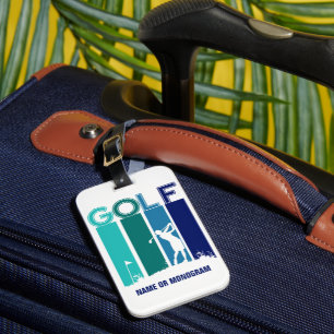 Étiquette À Bagage Tag de valise de femme Golfer