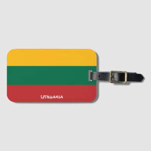 Étiquette À Bagage Tag Drapeau National Lituanie Bagage Patriotique