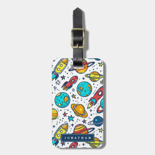 Étiquette À Bagage Tags des bagages Space Rocket