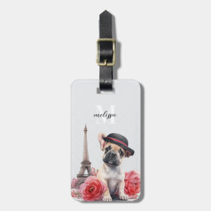Étiquette À Bagage Tags français des bagages Bulldog
