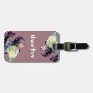 Étiquette À Bagage Tags Luggae Fleurs de pivoine