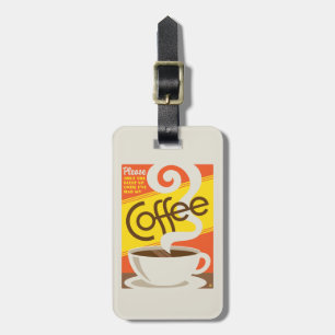 Étiquette À Bagage Tais-toi café