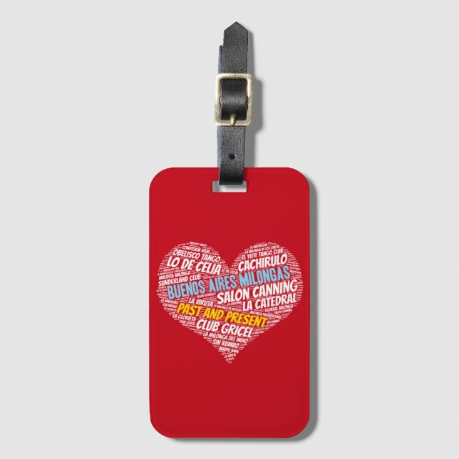 Étiquette À Bagage Tango Milongas de Buenos Aires passé et présent (Devant Vertical)