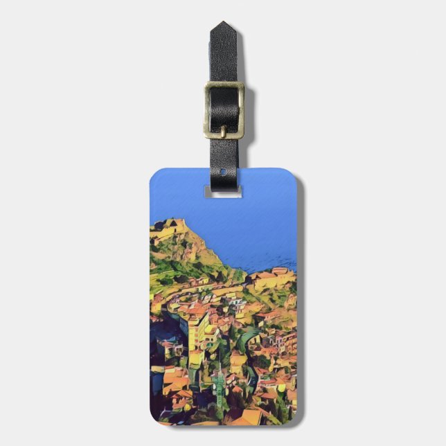 Étiquette À Bagage TAORMINE - Sicile - (Devant Vertical)