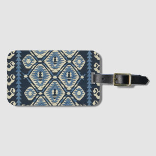 Étiquette À Bagage Tapis bleu persan turc oriental