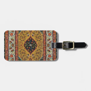 Étiquette À Bagage Tapis Élegant Tapisserie Perse Antique Riche