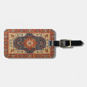 Étiquette À Bagage Tapis Oriental Persan Turc Motif