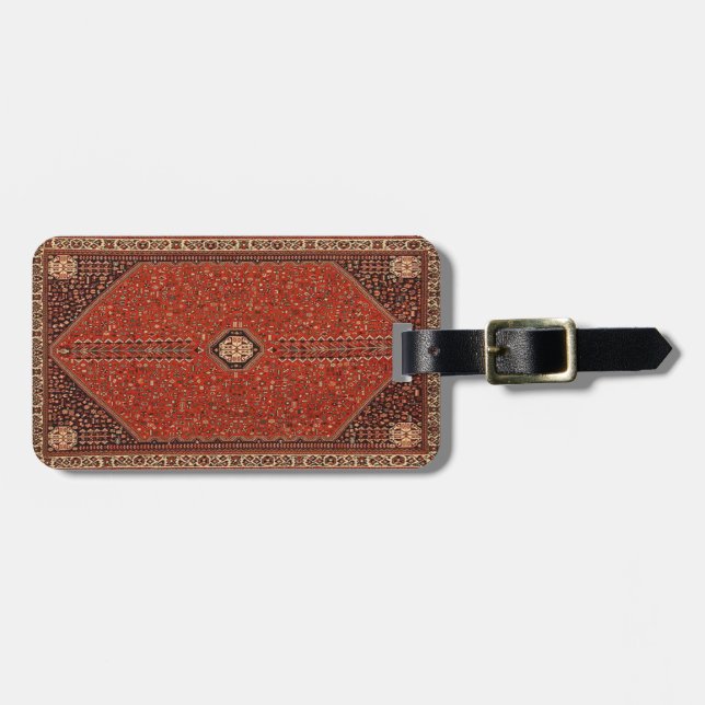 Étiquette À Bagage Tapis oriental turc antique Perse (Devant horizontal)