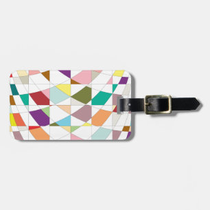 Étiquette À Bagage Tapisserie aux couleurs Abstraites