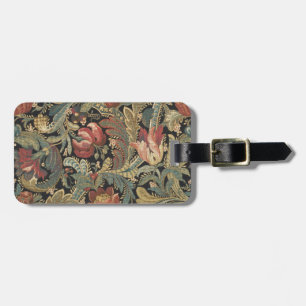 Étiquette À Bagage Tapisserie florale riche Brocade Antique Classique