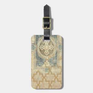 Étiquette À Bagage Tapisserie ornementale avec design géométrique orn