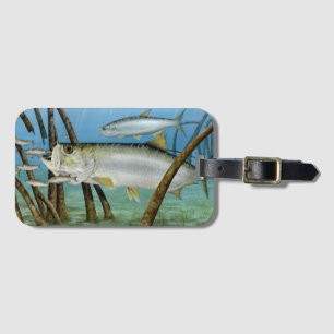 Étiquette À Bagage Tarpon dans l'étiquette de bagage d'habitat