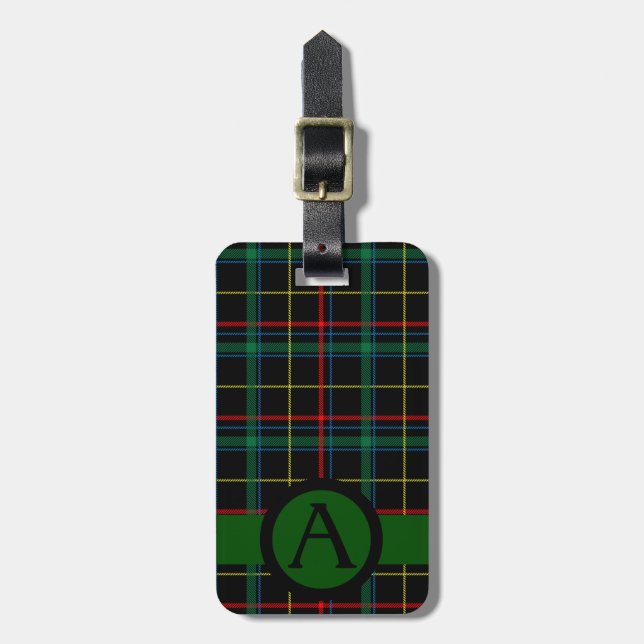 Étiquette À Bagage Tartan Twist (Devant Vertical)