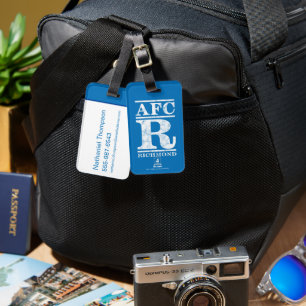 Étiquette À Bagage Ted Lasso   AFC R Richmond Text Logo