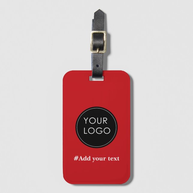 Étiquette À Bagage Téléchargez Votre Logo Professionnel Personnalisé  (Devant Vertical)