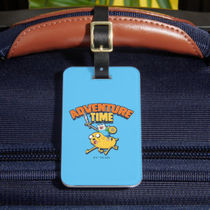 Étiquette À Bagage Temps d'aventure Finn Riding Jake
