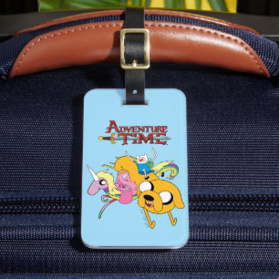Étiquette À Bagage Temps d'aventure   Lady, Bubblegum, Finn & Jake