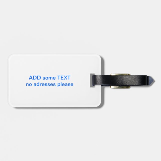 Étiquette À Bagage Temps de Caniche (Dos horizontal)