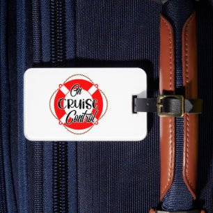 Étiquette À Bagage Temps De Voyage Sur Le Contrôle Des Croisières