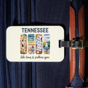 Étiquette À Bagage Tennessee - Lac Tunes et épices du sud