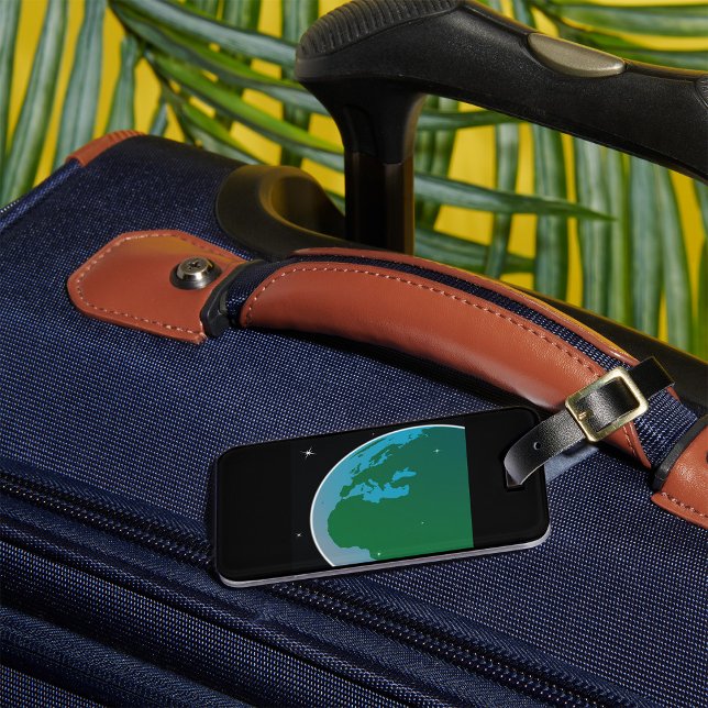 Étiquette À Bagage Terre de l'espace (Créateur téléchargé)