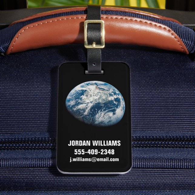 Étiquette À Bagage Terre Tirée De L'Aollo 8 Spacecraft. (Insitu Rectoal 2)