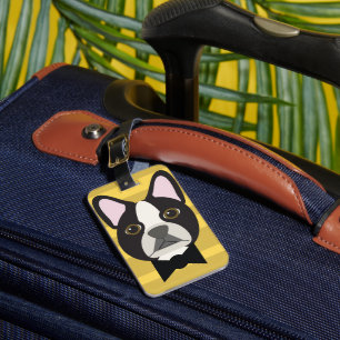 Étiquette À Bagage Terrier de Boston